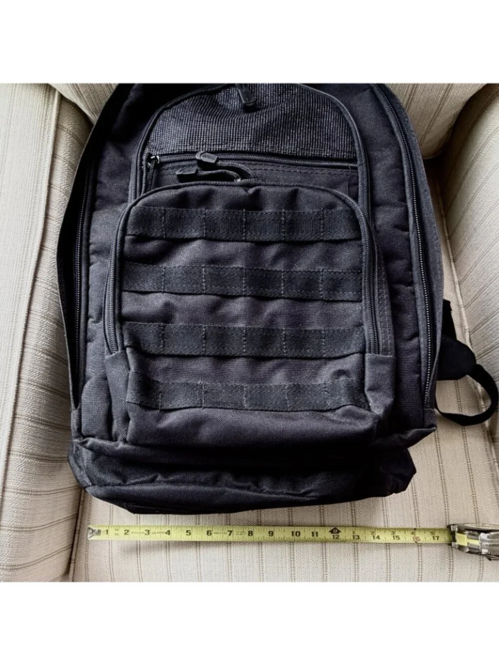 Bug Out Gear Backpack Large Black Tactical Survival Carabiner